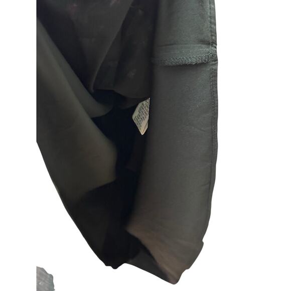 Eliza J Floral Ruffle Midi Skirt Green Pink Yellow Asymmetrical NWT Size 12 - Picture 8 of 9